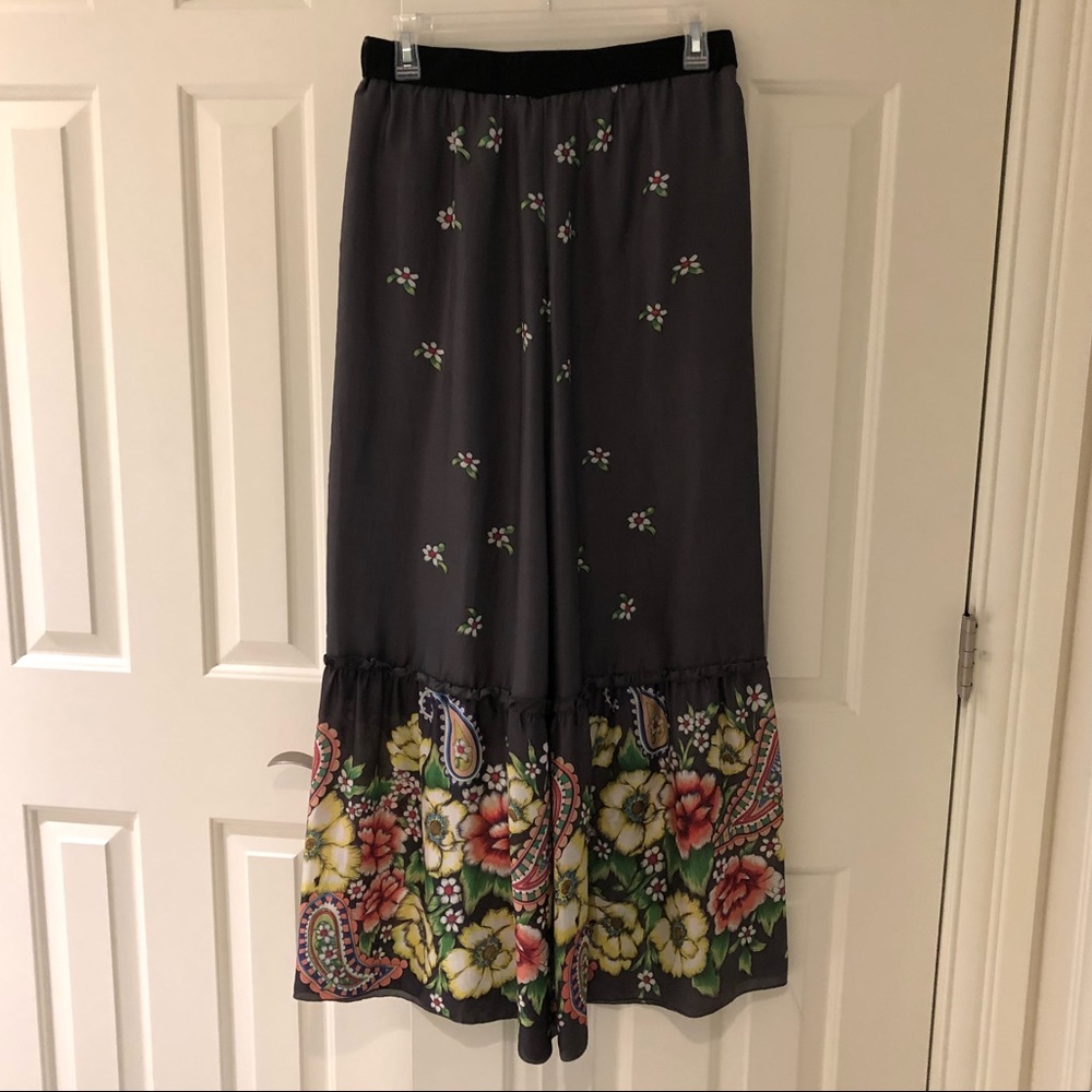 Johnny Was Silk Maxi Skirt